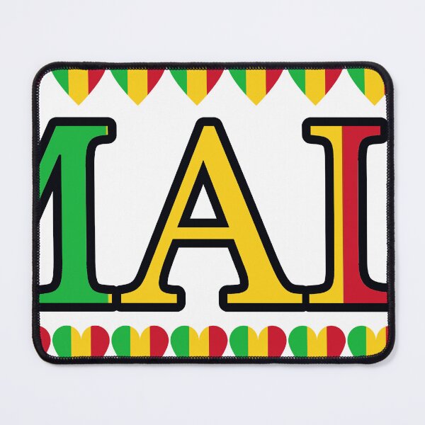 Item preview, Mali Flag Letters And Hearts designed and sold by TheIconSmith.