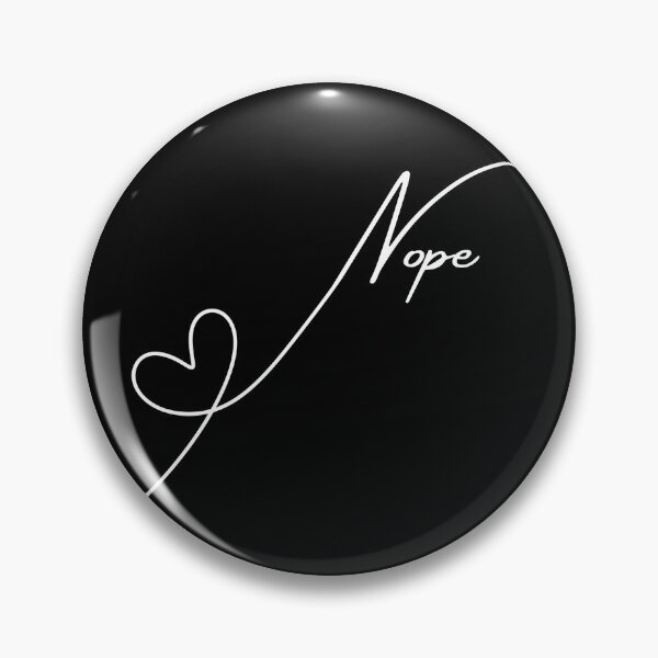 Item preview, Heart Nope Continuous Line Art - Funny Anti-Romance Design designed and sold by ChilliStylish.