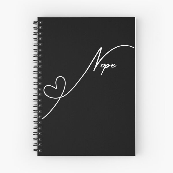 Item preview, Heart Nope Continuous Line Art - Funny Anti-Romance Design designed and sold by ChilliStylish.