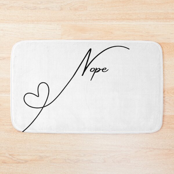 Item preview, Heart Nope Continuous Line Art - Funny Anti-Romance Design designed and sold by ChilliStylish.