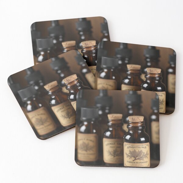 Item preview, Essential Oils Collection | Vintage Aromatherapy Apothecary Bottles Design designed and sold by Antik by Schulz.