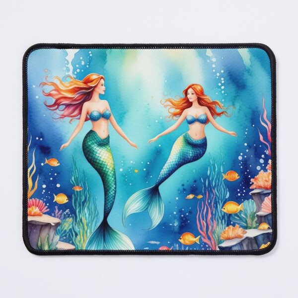 Item preview, Color splatter Mermaids under the Sea designed and sold by MirucaDesign.