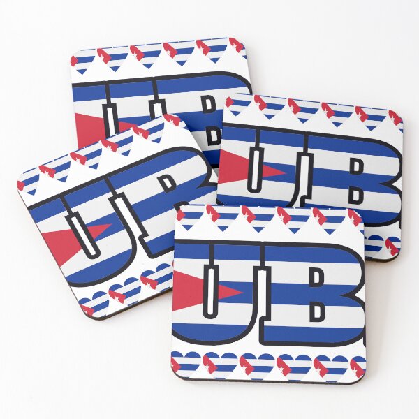 Item preview, Cuba Flag Letters And Hearts designed and sold by TheIconSmith.
