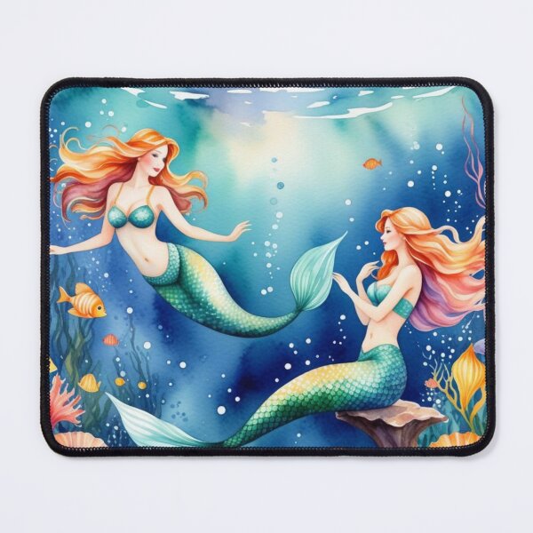 Item preview, Color splatter Mermaids under the Sea designed and sold by MirucaDesign.