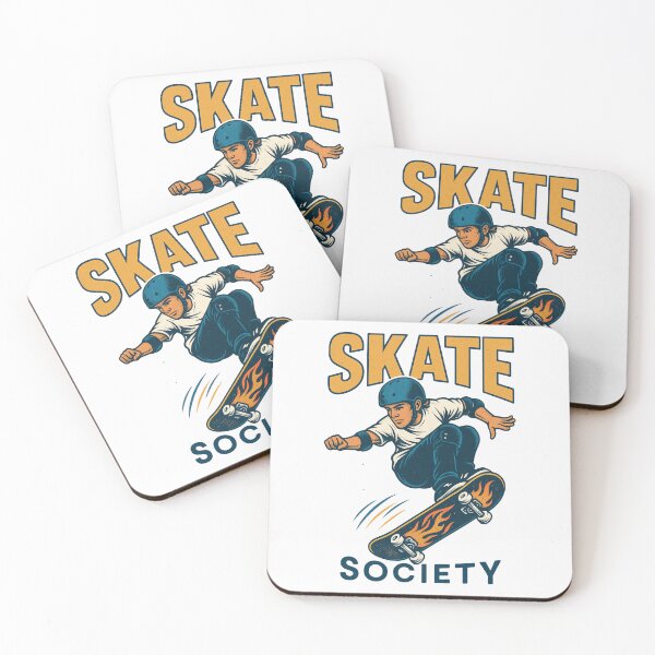 Item preview, Skate Society – Retro Skater Jump Graphic designed and sold by BRONX71.