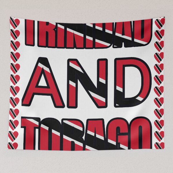 Item preview, Trinidad And Tobago Flag Letters And Hearts designed and sold by TheIconSmith.