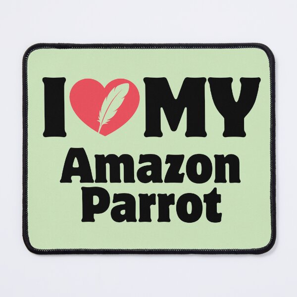 Item preview, Heart Icon Simple Typography I Love My Amazon Parrot designed and sold by LoviqueLab.