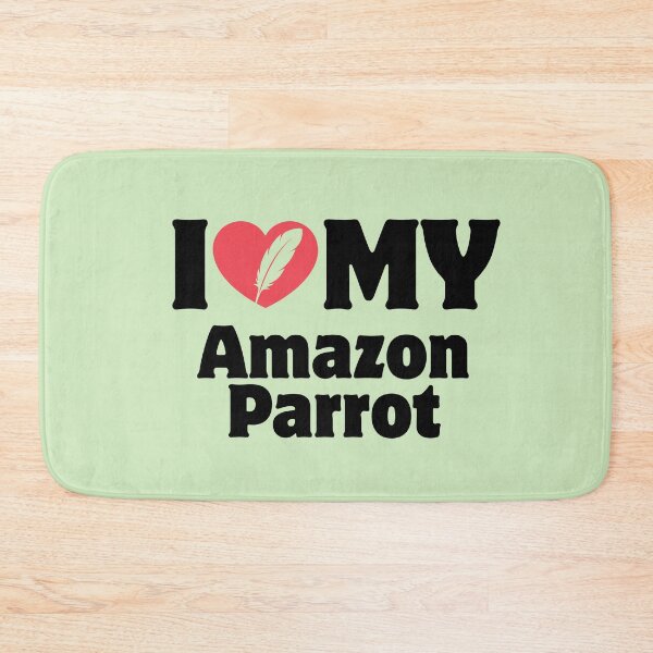 Item preview, Heart Icon Simple Typography I Love My Amazon Parrot designed and sold by LoviqueLab.