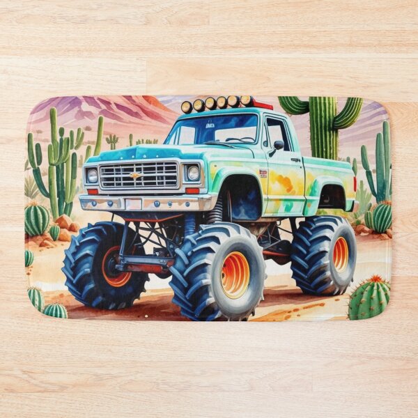 Item preview, Color splatter Monster Truck designed and sold by MirucaDesign.