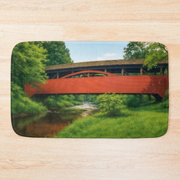 Item preview, The Historic Cogan House Covered Bridge designed and sold by Takeda-art.