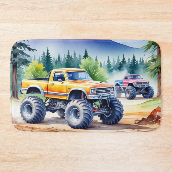 Item preview, Color splatter Monster Truck designed and sold by MirucaDesign.