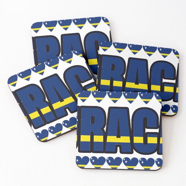 Item preview, Curacao Flag Letters And Hearts designed and sold by TheIconSmith.