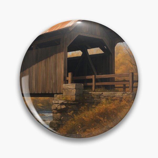 Item preview, The Historic Gold Brook Covered Bridge designed and sold by Takeda-art.