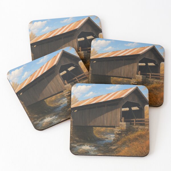 Item preview, The Historic Gold Brook Covered Bridge designed and sold by Takeda-art.