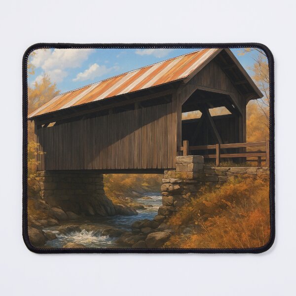 Item preview, The Historic Gold Brook Covered Bridge designed and sold by Takeda-art.