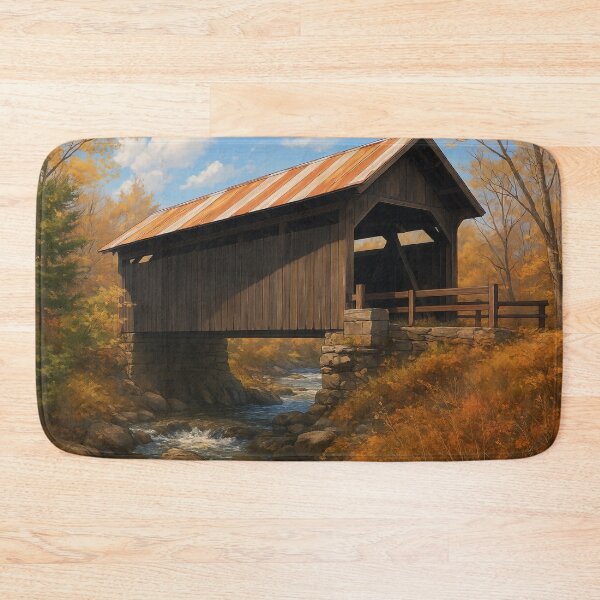 Item preview, The Historic Gold Brook Covered Bridge designed and sold by Takeda-art.