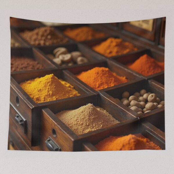 Item preview, Oriental Spice Apothecary | Vintage Medicinal Spices Exotic Pharmacy Art designed and sold by Antik by Schulz.