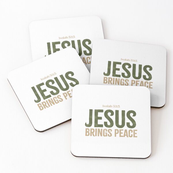 Item preview, Jesus brings peace - Isaiah 53:5 designed and sold by LambsPath.