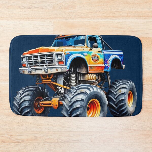 Item preview, Color splatter Monster Truck designed and sold by MirucaDesign.