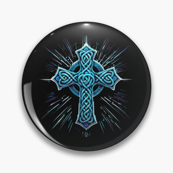 Artikelvorschau, Strahlendes keltisches Kreuz mit explosiven Lichtblitzen entworfen und verkauft von CelticSoulShop.