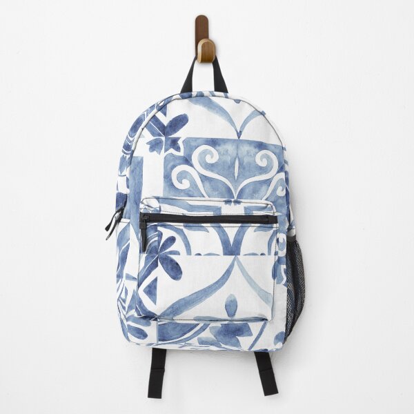 Item preview, Blue Watercolor Portuguese Azulejo Tile Pattern designed and sold by BLITZNBLING.