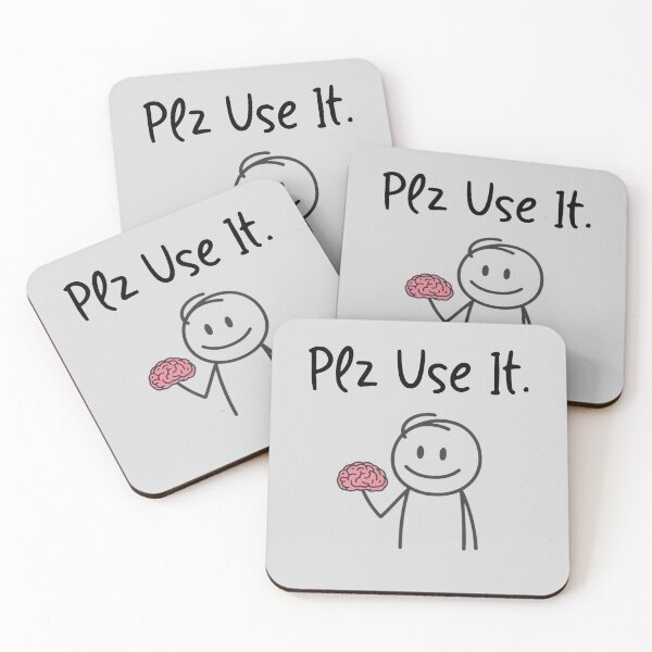 Item preview,  Funny Brain Plz Use It Humor Saying Clever Minds Men Girls Use Brain Jokes designed and sold by ZACK ART.