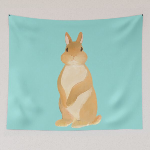 Item preview, Brown orange Netherland Dwarf Standing Rabbit designed and sold by tayaan.