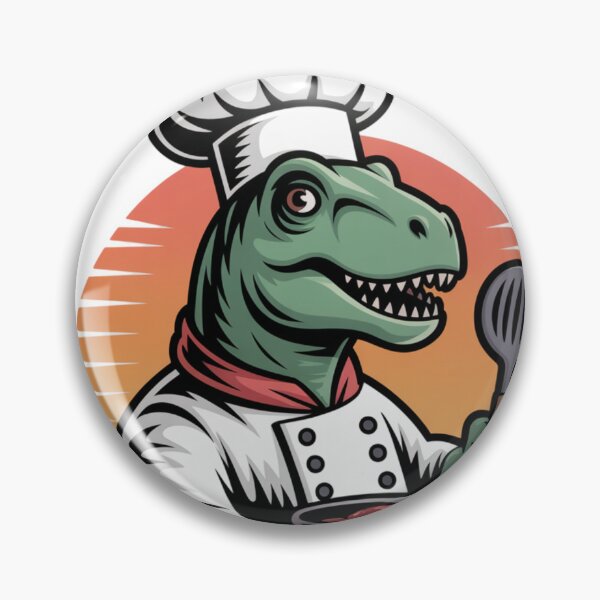 Item preview, Retro Dinosaur Chef designed and sold by MirucaDesign.
