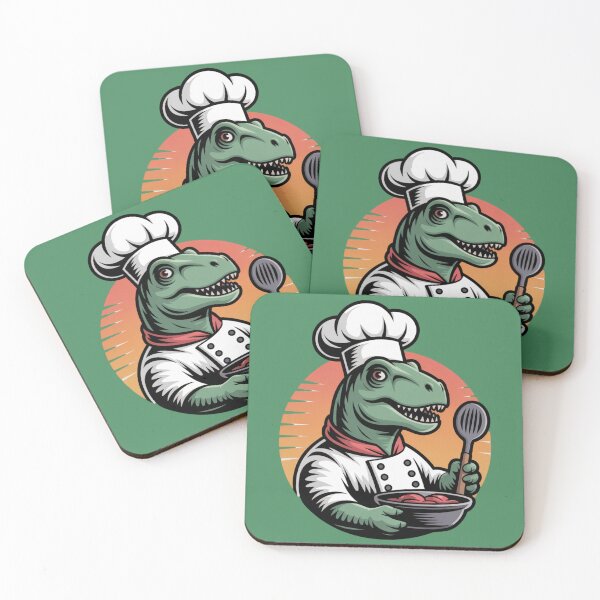 Item preview, Retro Dinosaur Chef designed and sold by MirucaDesign.