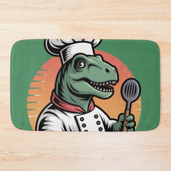 Item preview, Retro Dinosaur Chef designed and sold by MirucaDesign.