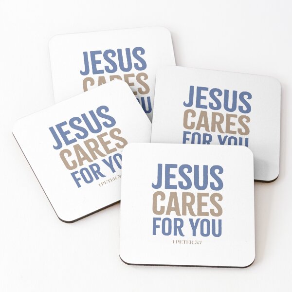 Item preview, Jesus cares for you - 1 Peter 5:7 designed and sold by LambsPath.