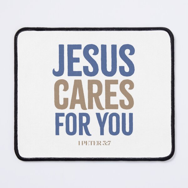 Item preview, Jesus cares for you - 1 Peter 5:7 designed and sold by LambsPath.