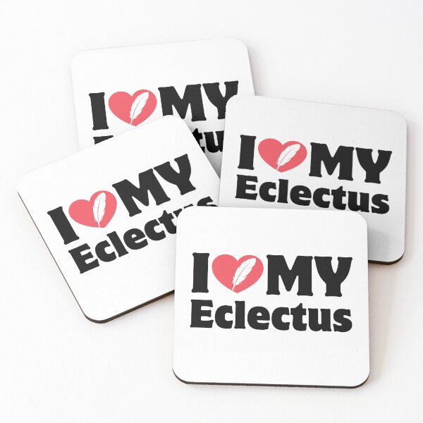 Item preview, Heart Icon Simple Typography I Love My Eclectus designed and sold by LoviqueLab.