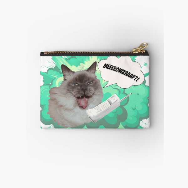 Item preview, Neva Masquerade Cat – “Meeeeowzaaap?!” Comic Phone with Green Explosion designed and sold by Dotadoari.
