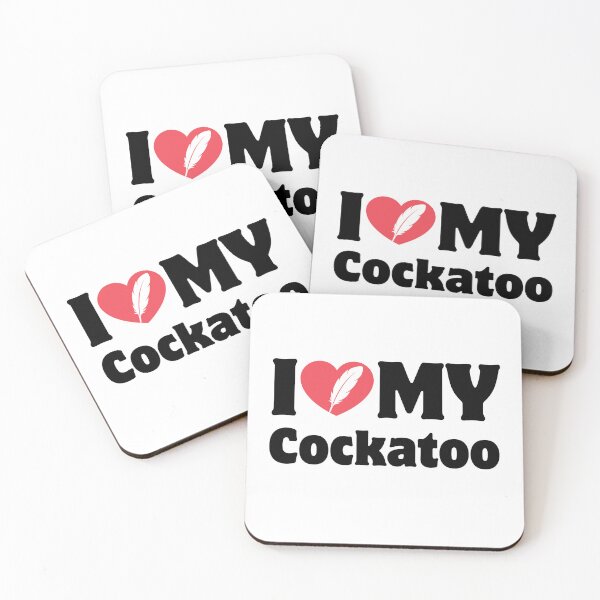 Item preview, Heart Icon Simple Typography I Love My Cockatoo designed and sold by LoviqueLab.