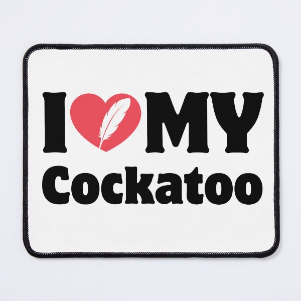 Item preview, Heart Icon Simple Typography I Love My Cockatoo designed and sold by LoviqueLab.