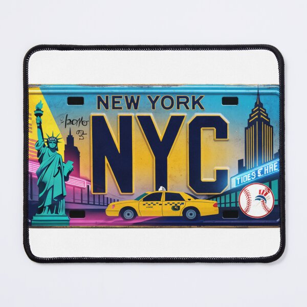 Item preview, New York Colorful Americana Plate Graphic designed and sold by The Souvenir Dept..