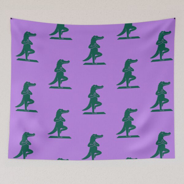 Item preview, Yoga Alligator in Tree Pose designed and sold by Dogandesighn.