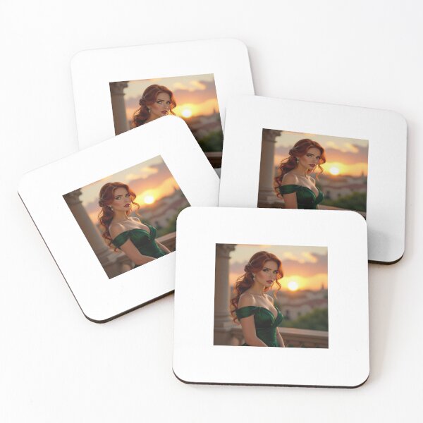 Item preview, Anxious Beauty – Pretty Woman Looking Worried | Expressive Portrait Art designed and sold by WhimsyByPaul.redbubble.com.