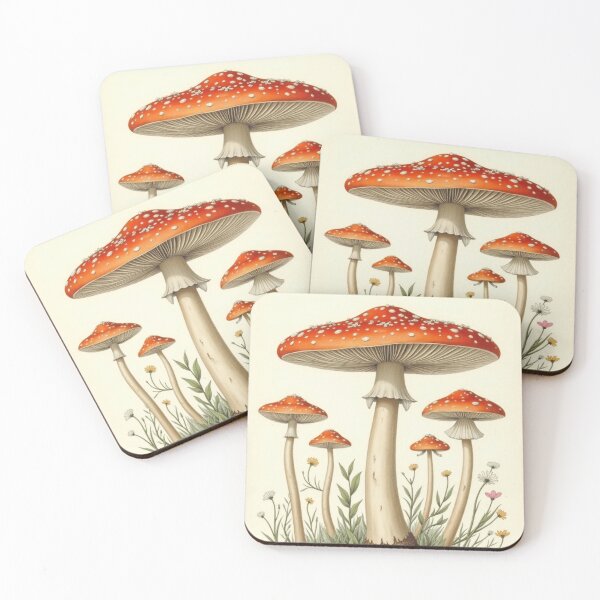 Artikelvorschau, Medicinal Mushrooms Study | Vintage Fungi Pharmacy Mycology Illustration entworfen und verkauft von Antik by Schulz.
