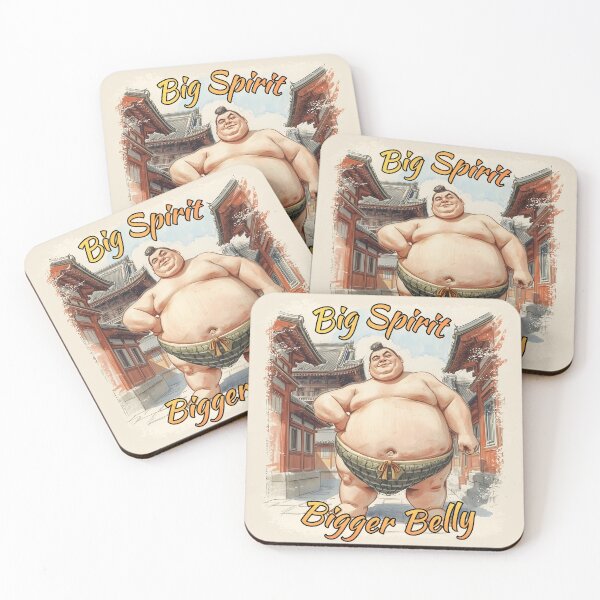 Item preview, Big Spirit, Bigger Belly – Funny Sumo Warrior Design designed and sold by TestudoDesign.