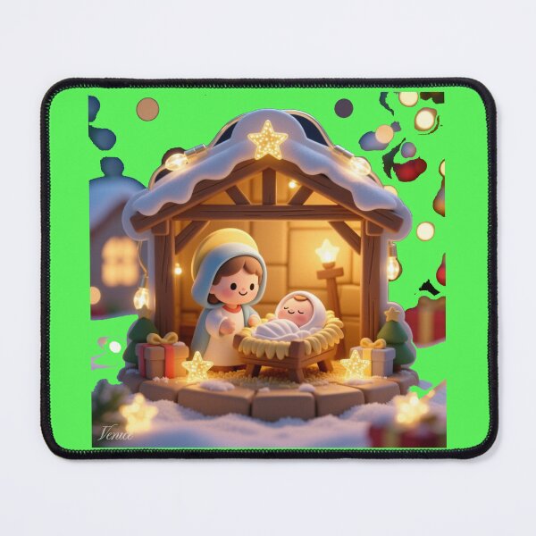 Item preview, Savior Born in David’s Town – 3D Christmas Light Label , designed and sold by PaintMeWorld.