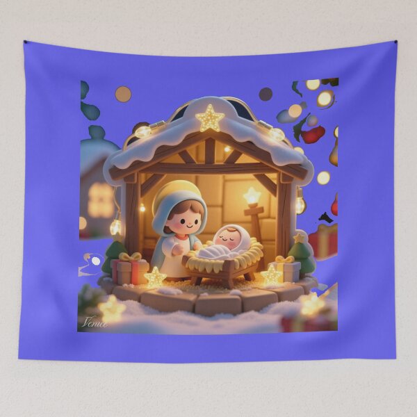 Item preview, Savior Born in David’s Town – 3D Christmas Light Label ,  designed and sold by PaintMeWorld.