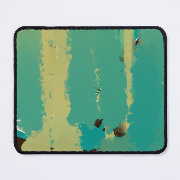 Item preview, Abstract Turquoise and Gold Grunge Art designed and sold by Jessielee72.