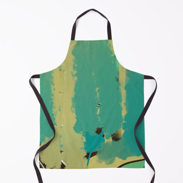 Item preview, Abstract Turquoise and Gold Grunge Art designed and sold by Jessielee72.