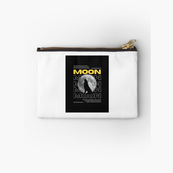 Item preview, Howling Wolf Full Moon – Bold Silhouette & Moon Typography Design designed and sold by TeesHearts100.