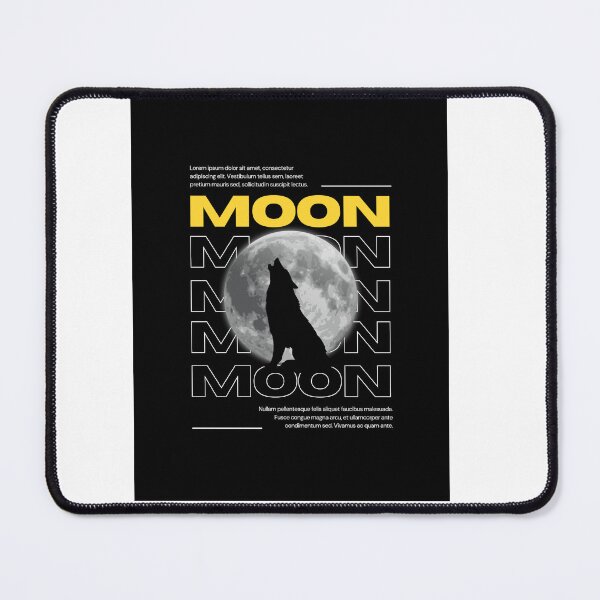 Item preview, Howling Wolf Full Moon – Bold Silhouette & Moon Typography Design designed and sold by TeesHearts100.