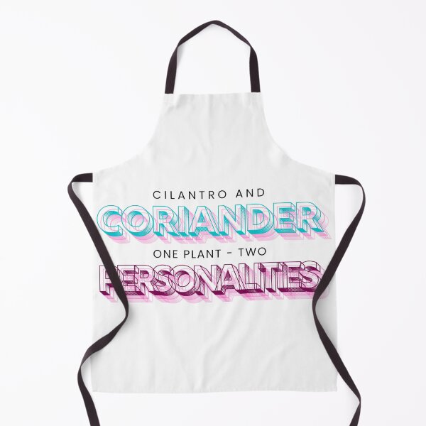 Item preview, Cilantro and Coriander - One Plant Two Personalities Retro Typography designed and sold by ChilliStylish.
