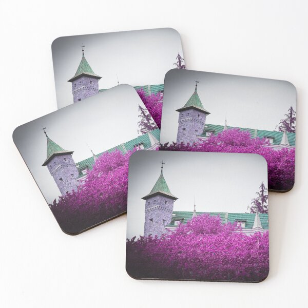 Item preview, Castle with a green roof – vines in violet-red tones / Swiss Artwork Photography designed and sold by Raphael Wolf.