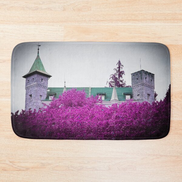 Item preview, Castle with a green roof – vines in violet-red tones / Swiss Artwork Photography designed and sold by Raphael Wolf.